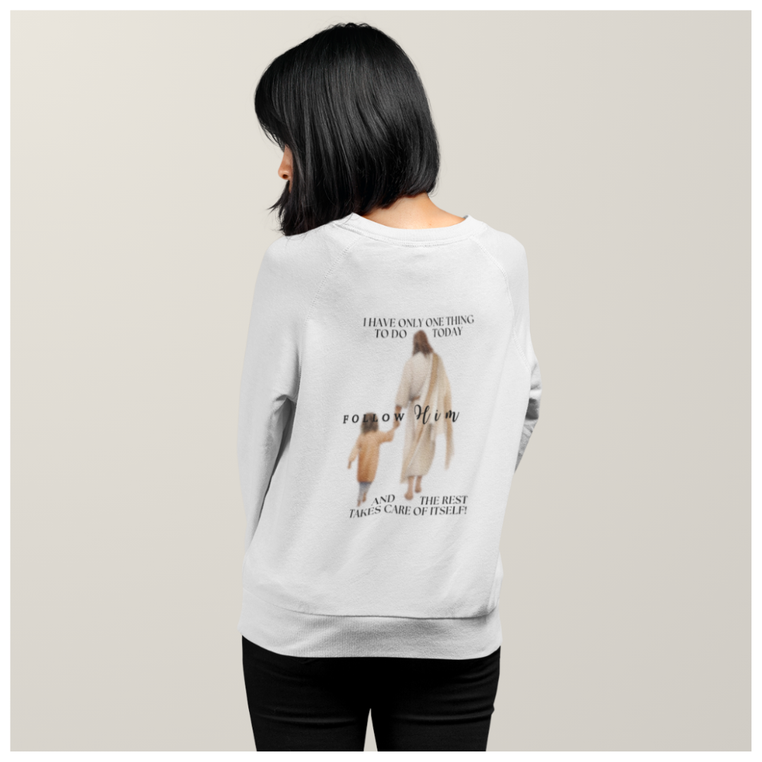 'Follow Him' Organic Pullover
