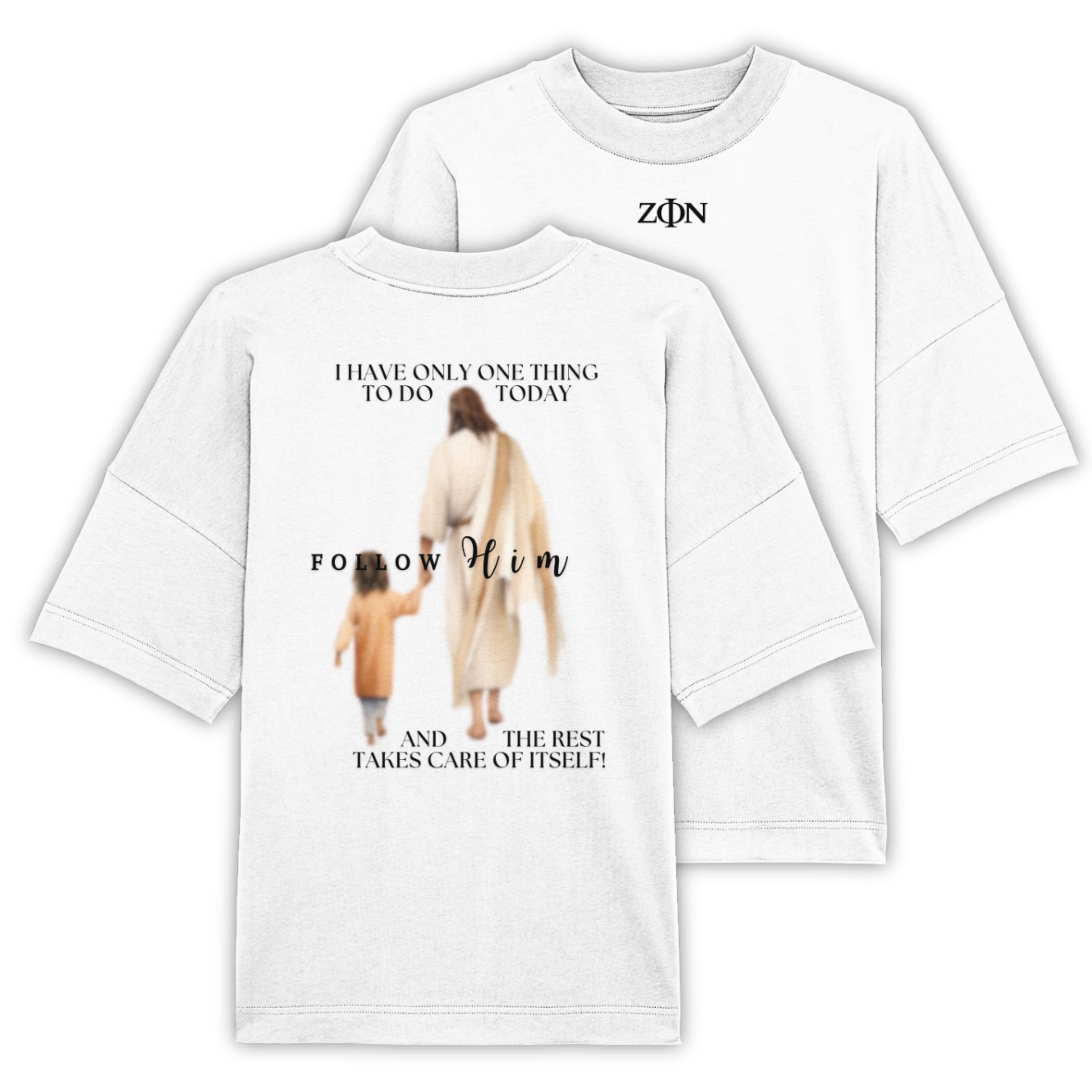 'Follow Him' Oversize T-Shirt