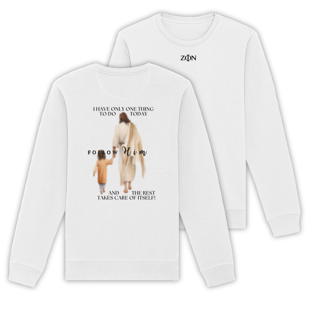 'Follow Him' Organic Pullover