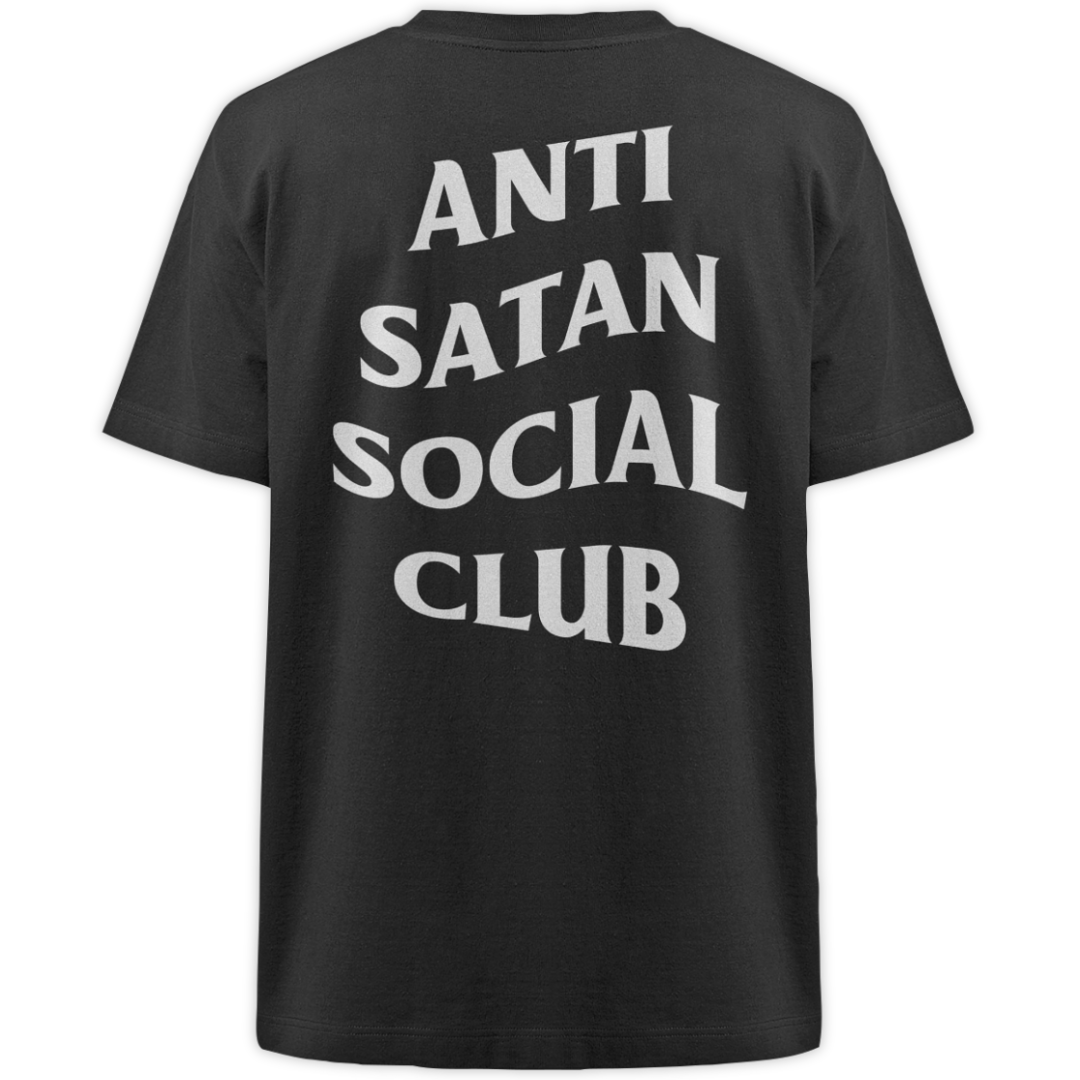 'Anti Satan Social Club' Oversize Shirt