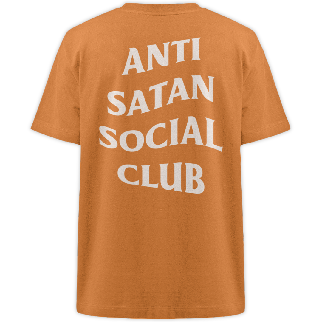 'Anti Satan Social Club' Oversize Shirt