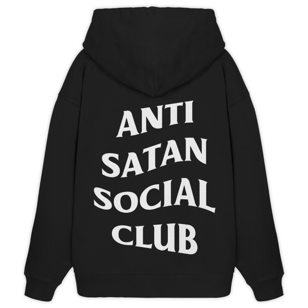 'Anti Satan Social Club' Oversize Hoodie