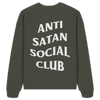 'Anti Satan Social Club' Oversize Sweatshirt