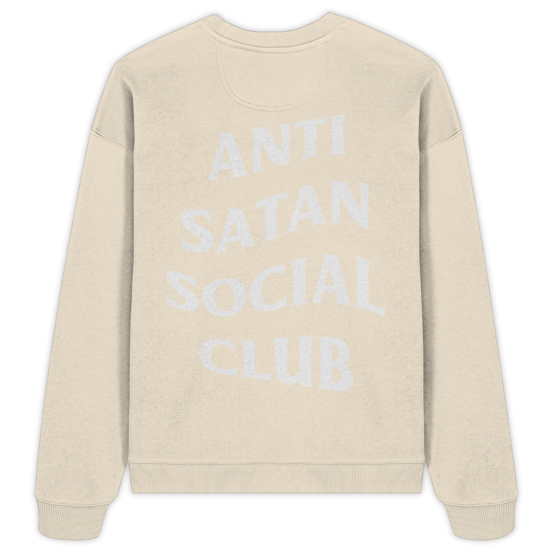 'Anti Satan Social Club' Oversize Sweatshirt