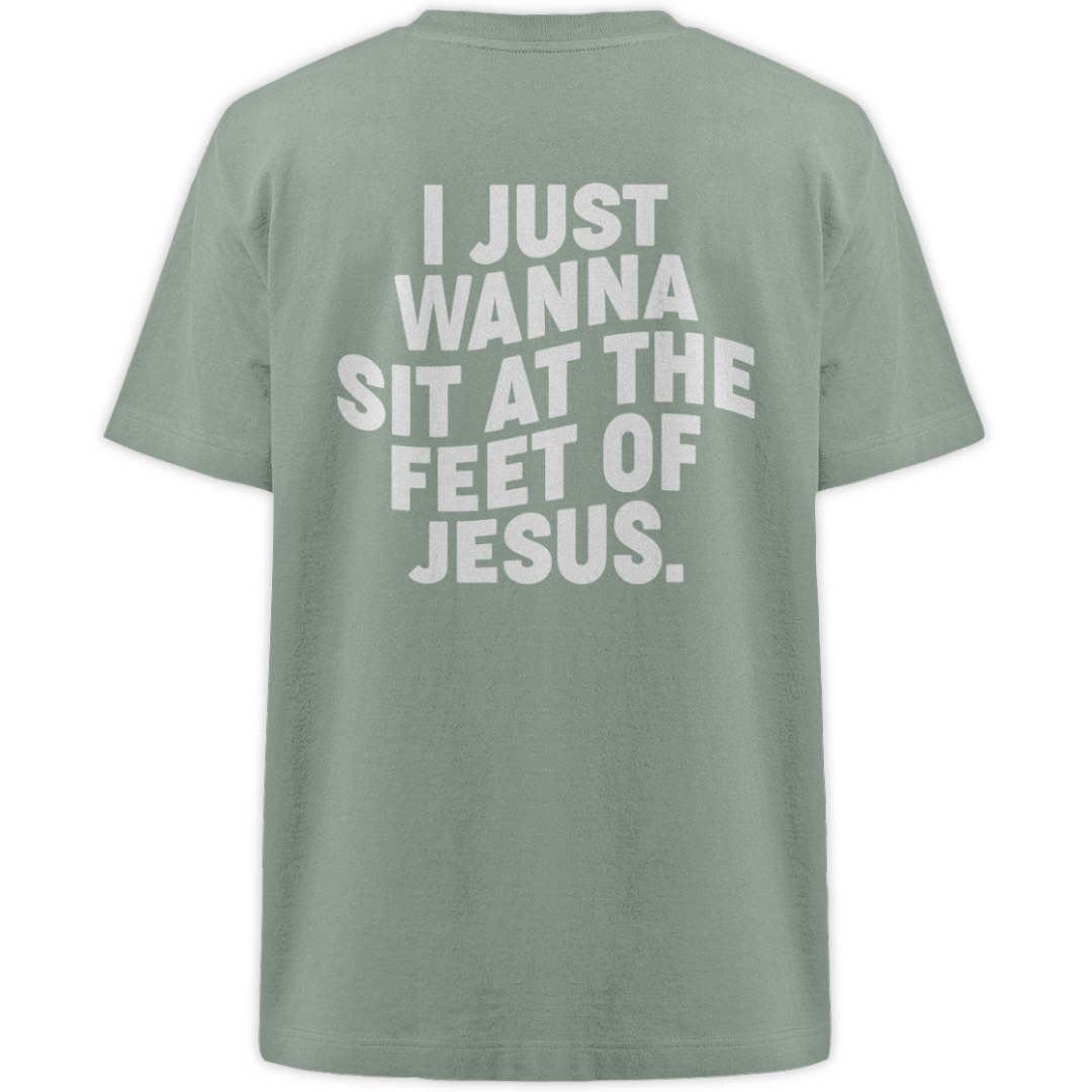 'At The Feet Of Jesus' Oversize Shirt