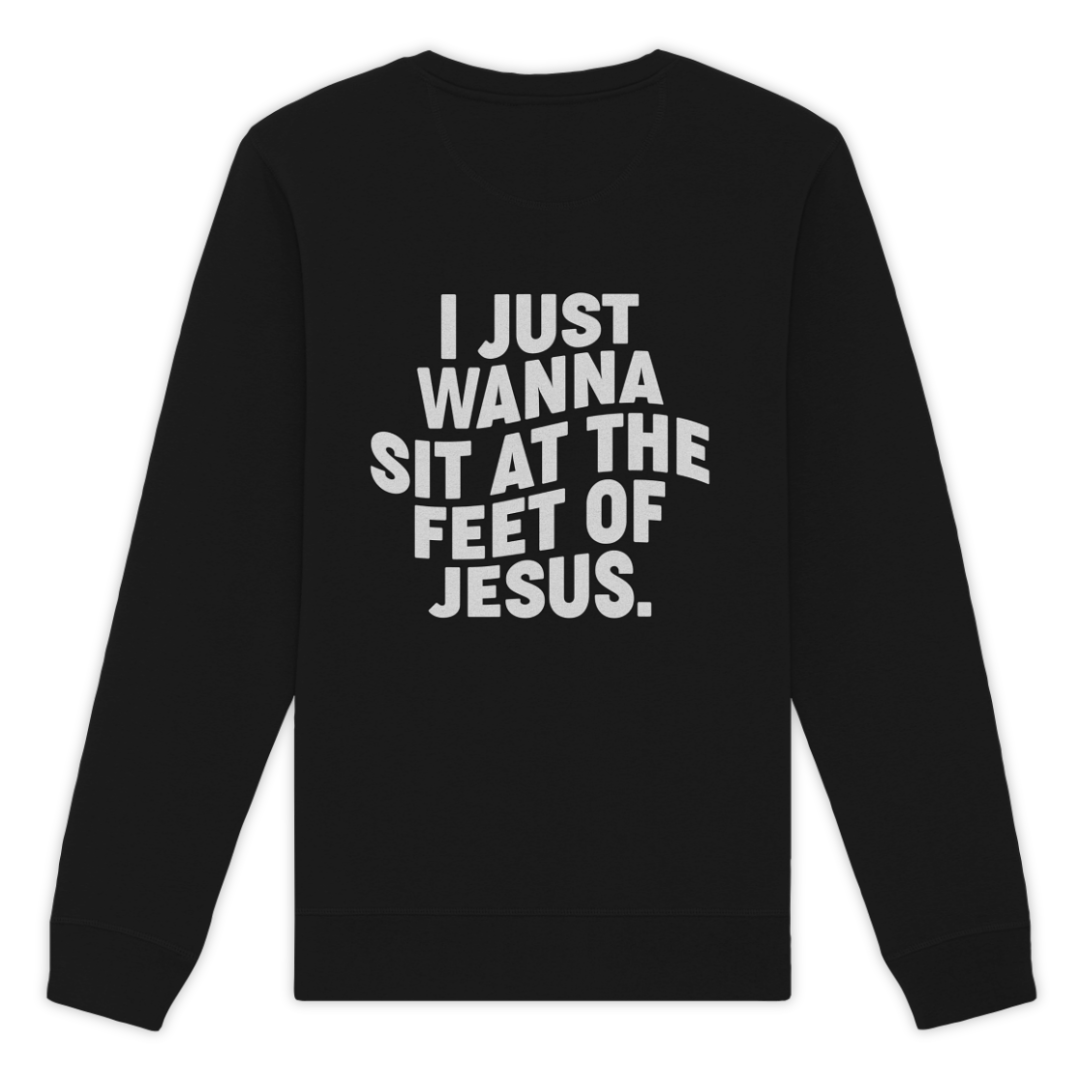 'At The Feet Of Jesus' Organic Pullover