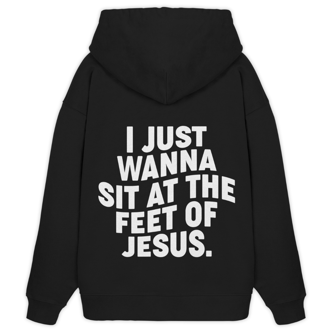'At The Feet Of Jesus' Oversize Hoodie