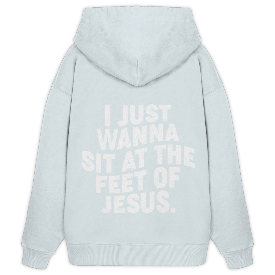 'At The Feet Of Jesus' Oversize Hoodie