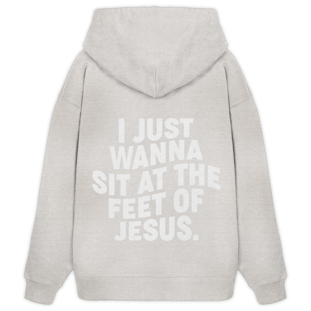 'At The Feet Of Jesus' Oversize Hoodie