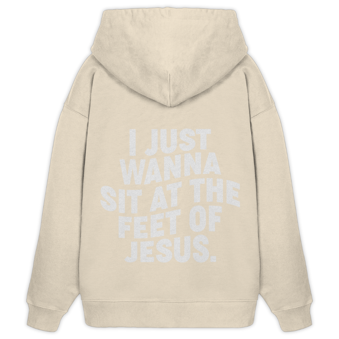 'At The Feet Of Jesus' Oversize Hoodie