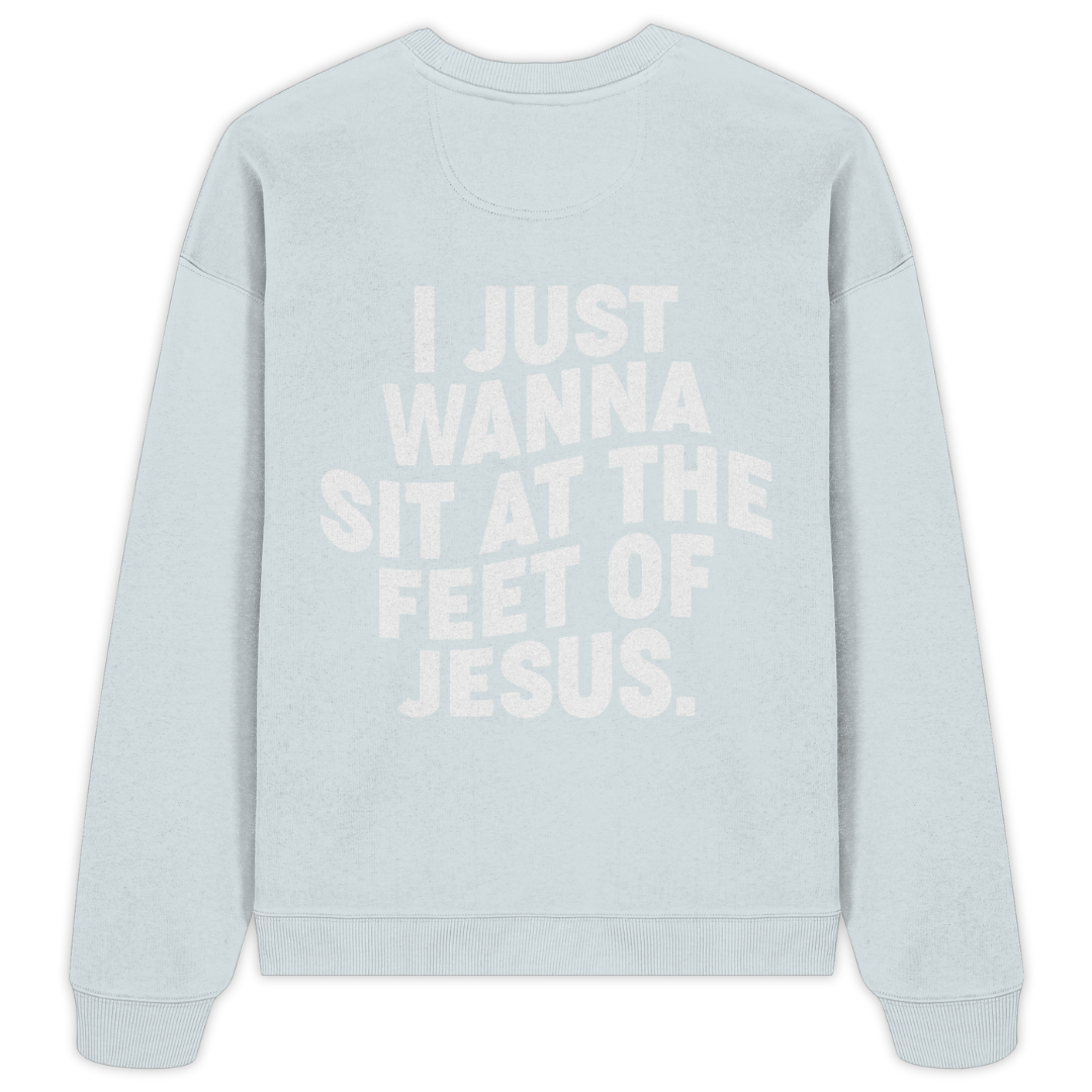 'At The Feet Of Jesus' Oversize Sweatshirt