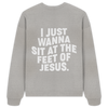 'At The Feet Of Jesus' Oversize Sweatshirt