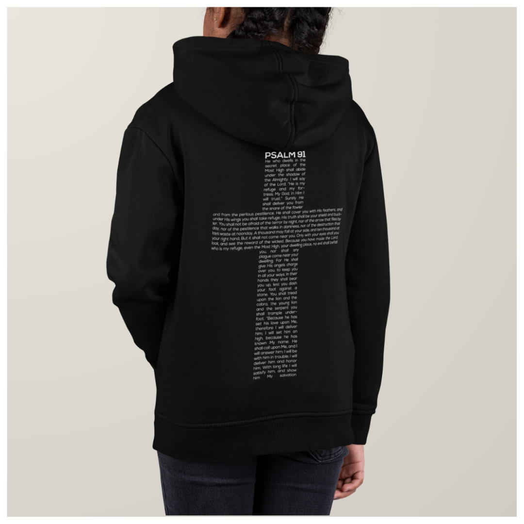 'Psalm 91 Cross' Streetwear Hoodie
