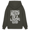 'Living Proof Of A Loving God' Oversize Hoodie