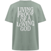 'Living Proof Of A Loving God' Oversize Shirt