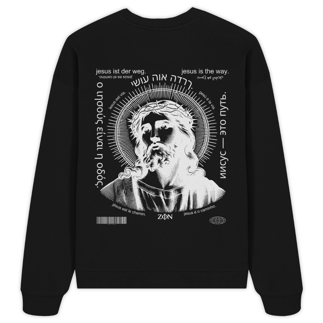 'Jesus Is The Way' Oversize Sweatshirt