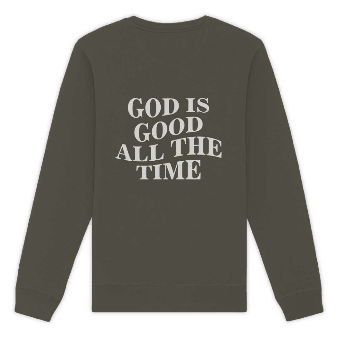 'God Is Good' Organic Pullover