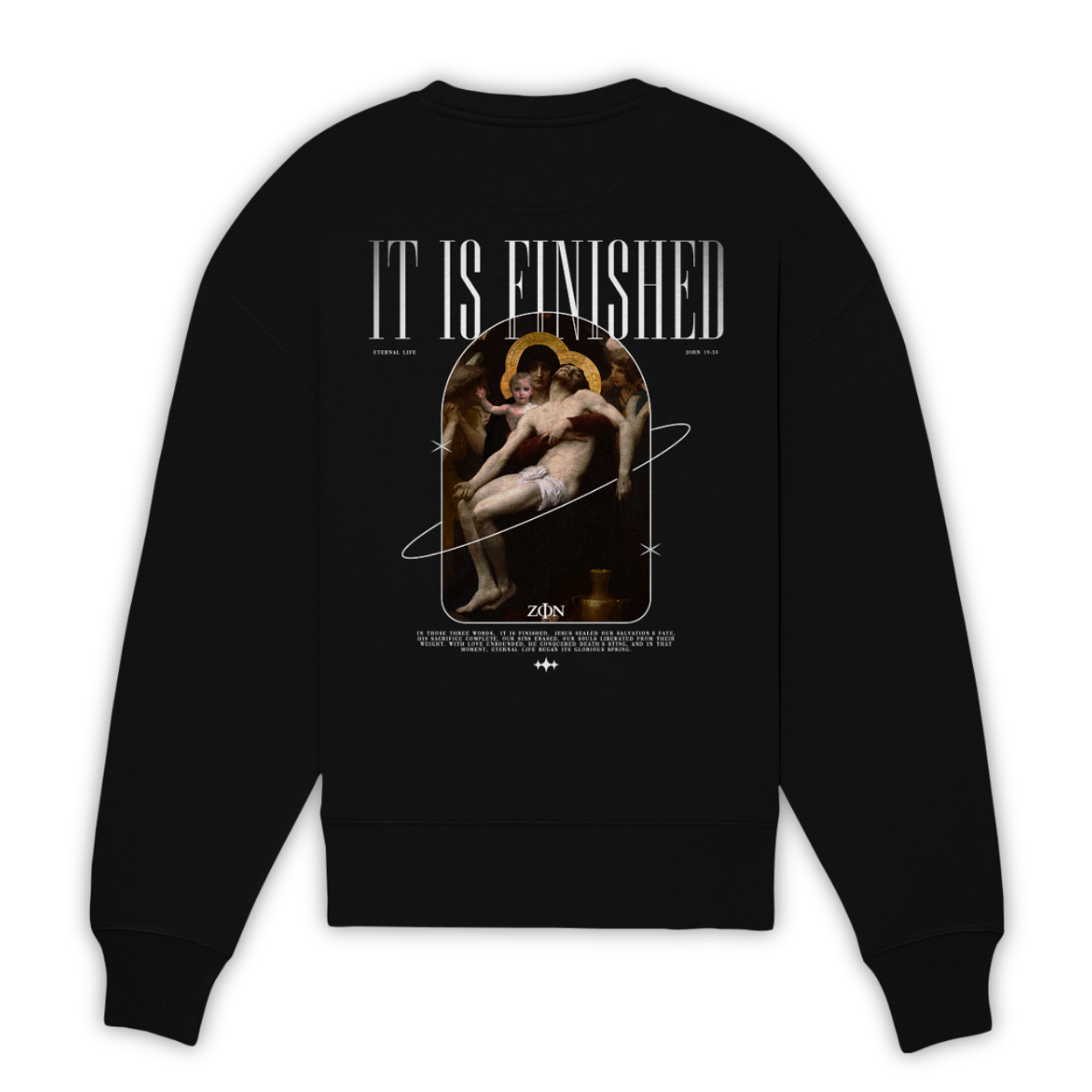 'It Is Finished' Oversize Sweatshirt