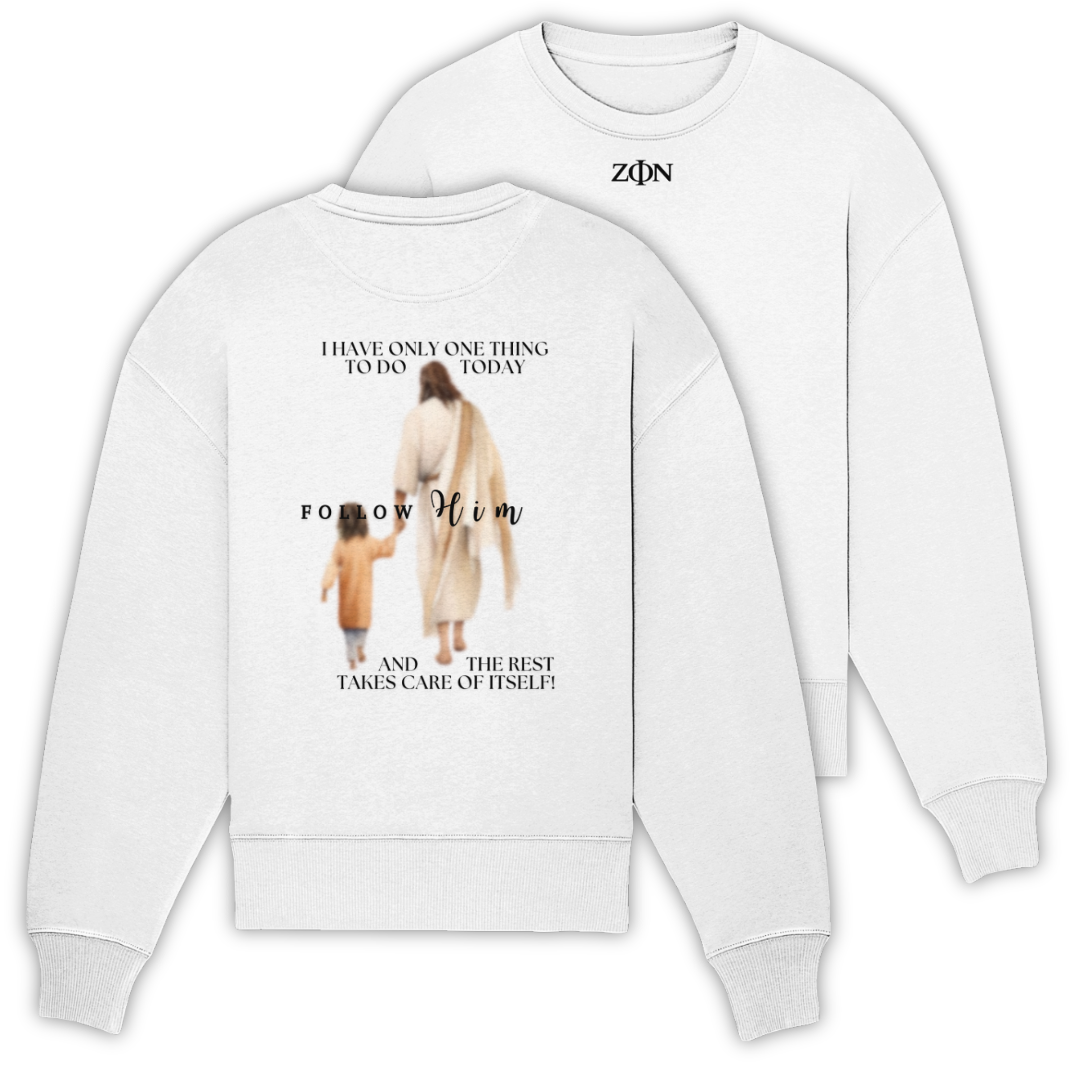 'Follow Him' Oversize Sweatshirt