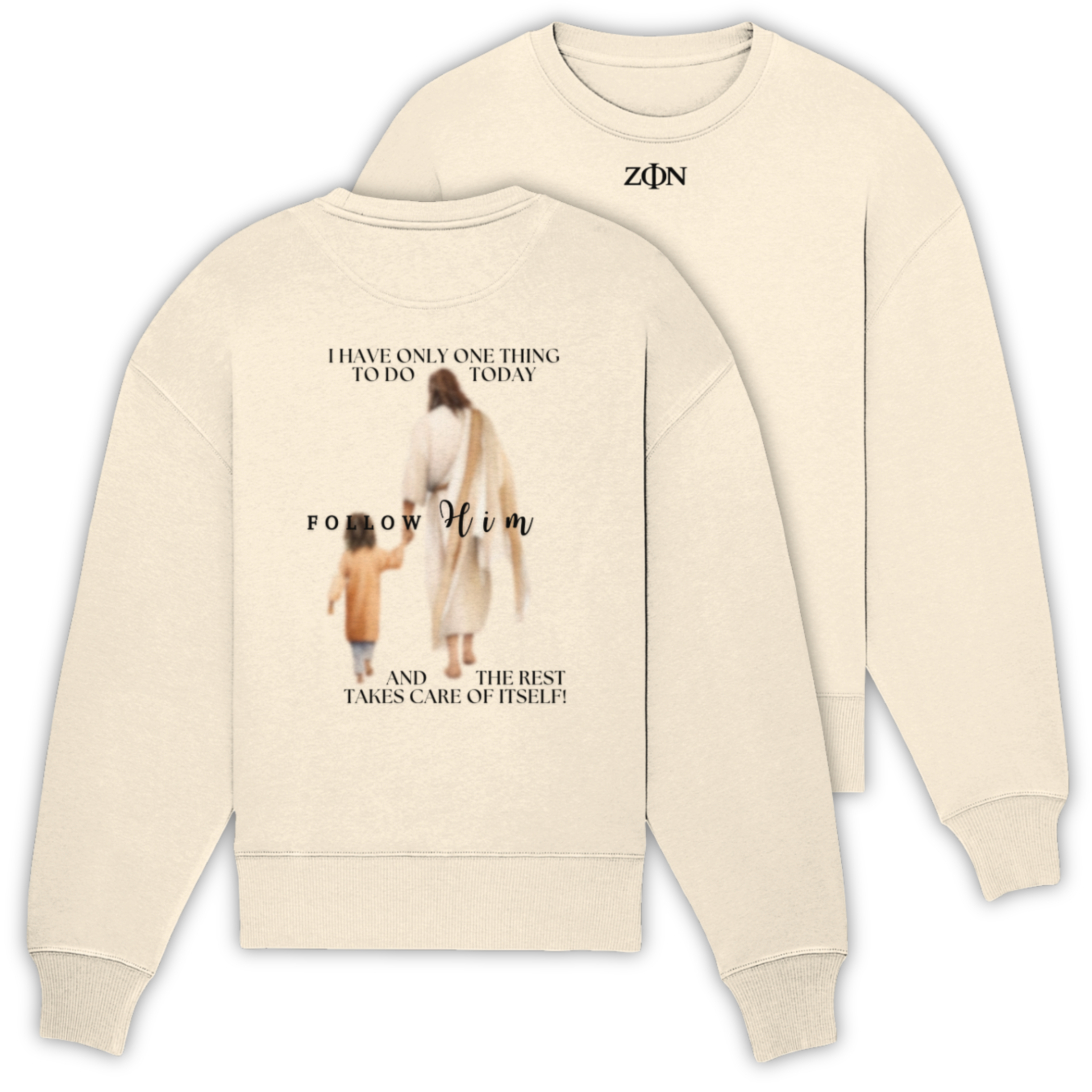 'Follow Him' Oversize Sweatshirt