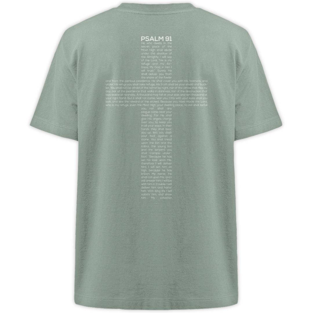 'Psalm 91 Cross'  Oversize Shirt