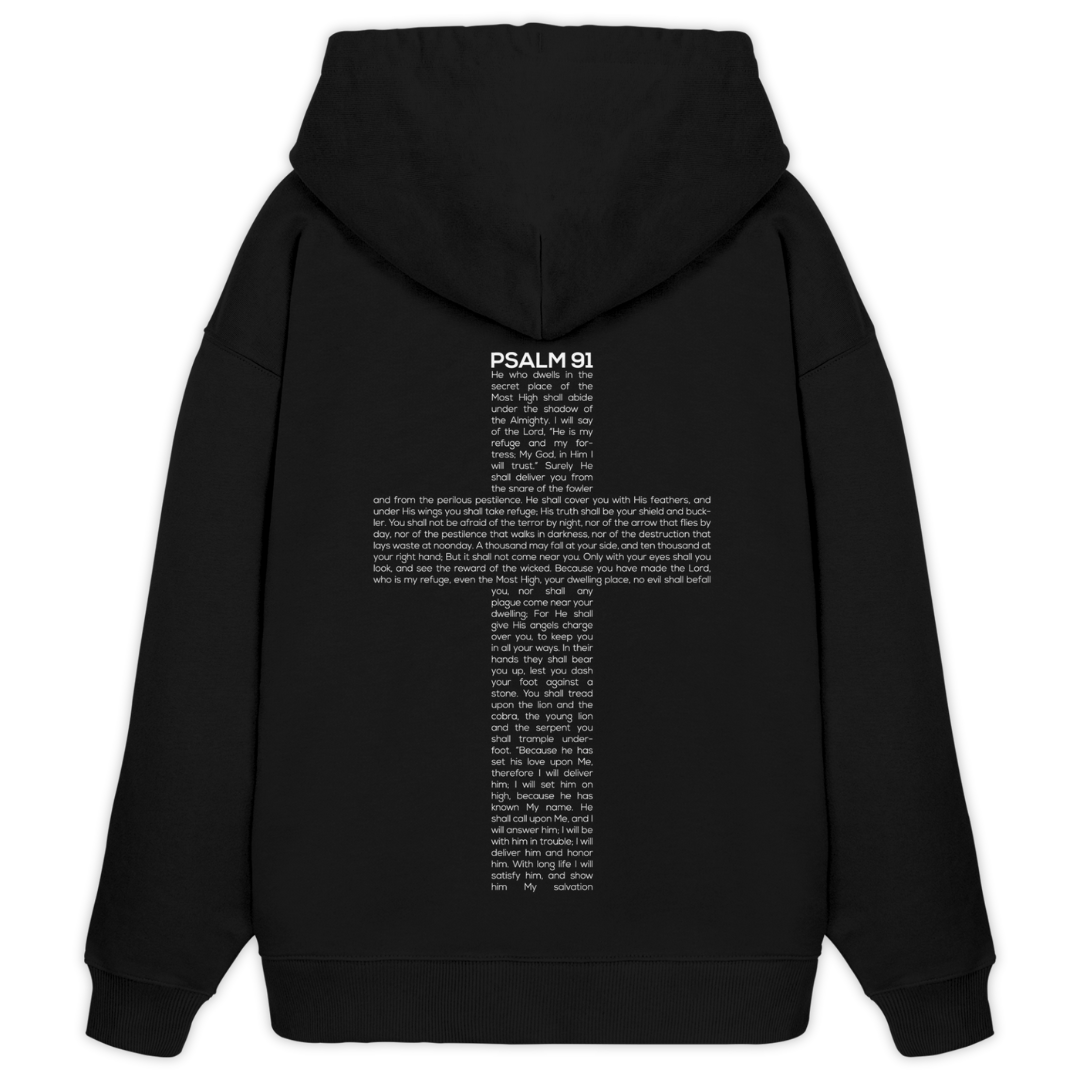 'Psalm 91 Cross' Oversize Hoodie