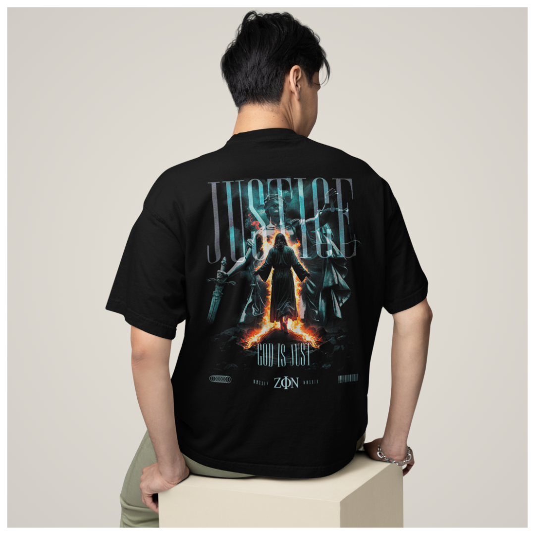 'Justice' Oversize Shirt