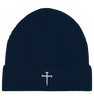 'Nail Cross' Organic Fisherman Beanie