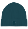 'Nail Cross' Organic Fisherman Beanie