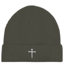 'Nail Cross' Organic Fisherman Beanie
