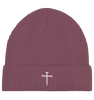 'Nail Cross' Organic Fisherman Beanie