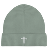 'Nail Cross' Organic Fisherman Beanie