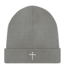 'Nail Cross' Organic Rib Beanie