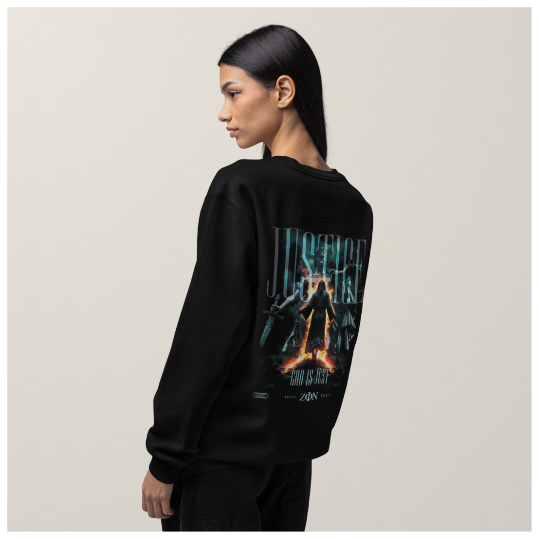 'Justice' Oversize Sweatshirt